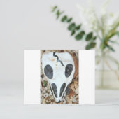 bemalteter Schädel Postkarte (Stehend Vorderseite)