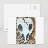 bemalteter Schädel Postkarte (Vorne/Hinten)