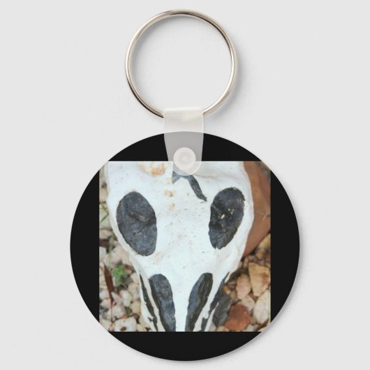 bemalteter Schädel Schlüsselanhänger (Vorderseite)