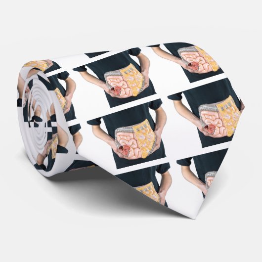 Bemannen Sie das Halten des Modells der Krawatte (Gerollt)