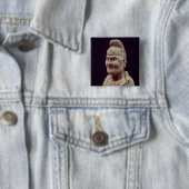 Bemannen Sie das Reisen entlang den Silk Weg, Button (Beispiel)