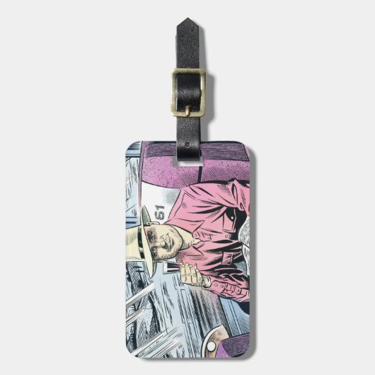 Bemannen Sie im personalisierten Gepäckumbau des Gepäckanhänger (Vorderseite vertikal)