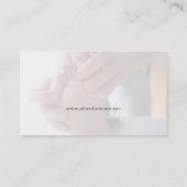 bemannen Sie Karohaut auf Fuß Visitenkarte (Rückseite)