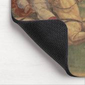 Bemannen Sie zu Pferd, vom Leben von St. Benedict Mousepad (Ecke)