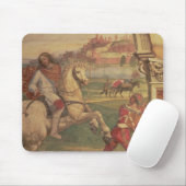 Bemannen Sie zu Pferd, vom Leben von St. Benedict Mousepad (Mit Mouse)