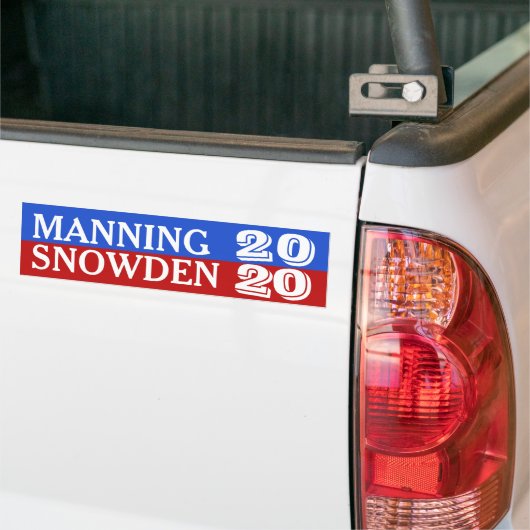 Bemannen/Snowden 2020 Autoaufkleber (Auf Lkw)
