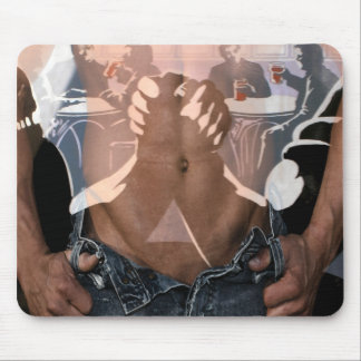 Bemannt Nacht heraus Mousepad