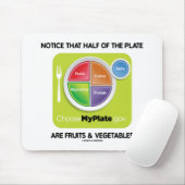 Bemerken Sie, dass Hälfte der Platte Früchte u. Mousepad (Mit Mouse)