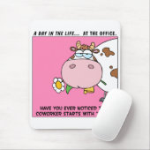 Bemerken Sie überhaupt, dass Mitarbeiter mit "Kuh" Mousepad (Mit Mouse)