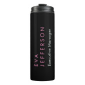 Bemerkenswert elegante, einzigartige moderne Schwa Thermosbecher (Vorderseite)