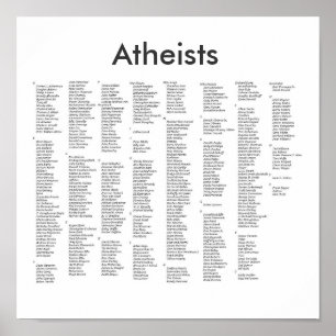 bemerkenswerte Atheisten, Atheisten Poster