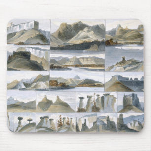 Bemerkenswerte Hügel auf dem oberen Missouri, Mousepad