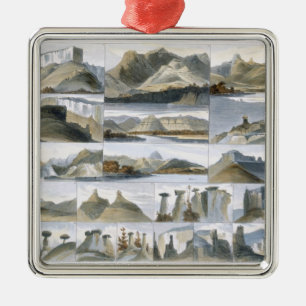 Bemerkenswerte Hügel auf dem oberen Missouri, Silbernes Ornament