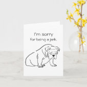 Bemerkenswerte Hundeschuldigung Entschuldigung, da Karte (Gelbe Blume)