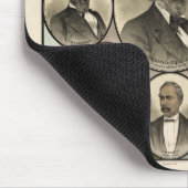 Bemerkenswerte Mausunterlage der farbigen Männer Mousepad (Ecke)