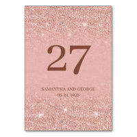 Bemerkenswerte Rose Gold Glitzer Glitzern Hochzeit