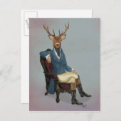 Bemerkenswerte Rotwild voll 3 Postkarte (Vorne/Hinten)