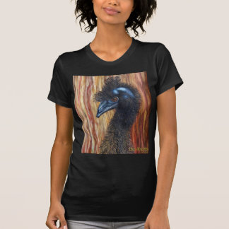 Bemerkenswerter Emu-Schwarz-T - Shirt