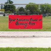 "Bemerkenswertes Rot"-Banner mit Text Banner (Insitu)