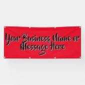 "Bemerkenswertes Rot"-Banner mit Text Banner (Horizontal)