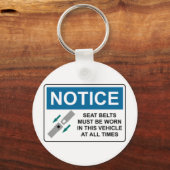 BEMERKUNG: Die Sitzbänder müssen getragen werden.. Schlüsselanhänger (Vorderseite)