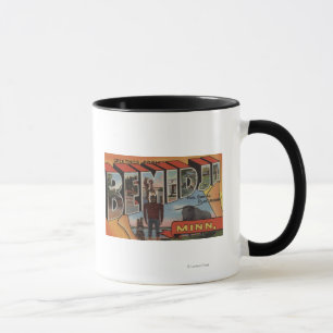 Bemidji, Minnesota - große Buchstabe-Szenen Tasse
