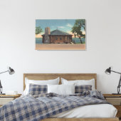 Bemidji, MN - Blick auf den Feuerplatz der Staaten Leinwanddruck (Insitu (Schlafzimmer))