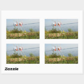 Bemoedigende fubby vibe. rechteckiger aufkleber (Blatt)