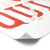 Bemühe dich, treffe und gib niemals auf poster (Ecke)