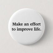 Bemühen Button (Vorderseite)