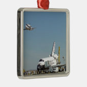 Bemühung auf Rollbahn mit Kolumbien auf SCA Silbernes Ornament (Rechts)