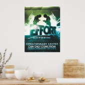 BEMÜHUNGEN - MOTIVIEREND POSTER (Küche)