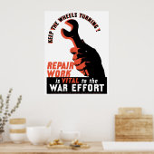 Bemühungen um den Zweiten Weltkrieg Poster (Küche)