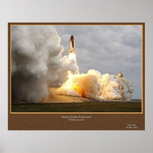 Bemühungs-abschließende Produkteinführung STS-134 Poster