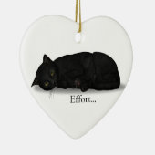 Bemühungs-Katze Keramik Ornament (Rechts)