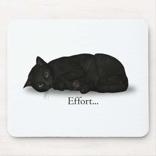 Bemühungs-Katze Mousepad (Vorne)