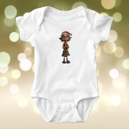 Bemused Oma Christmas Elf Baby Bodysuit Baby Strampler