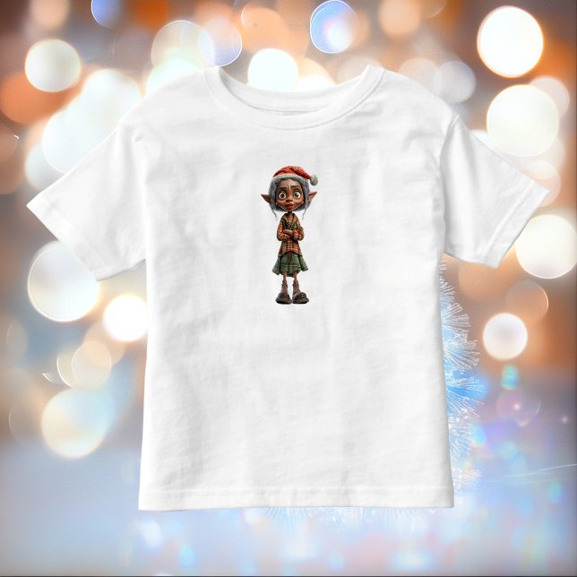 Bemused Oma Christmas Elf Kleinkind T-Shirt (Von Creator hochgeladen)