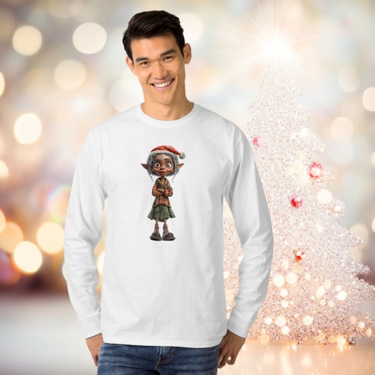 Bemused Oma Christmas Elf Men's T-Shirt
