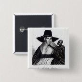 Bemuttern Sie Shipton, graviert von John Scott, Button (Vorne & Hinten)