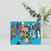 Ben 10 Alien Collection Graphic Einladungspostkarte (Stehend Vorderseite)