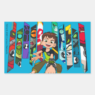 Ben 10 Alien Collection Graphic Rechteckiger Aufkleber