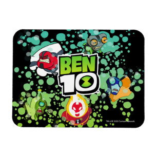 Ben 10 Alien Forms Blase Graphic Magnet