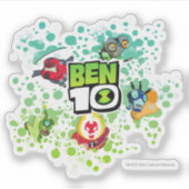 Ben 10 Alien Forms Bubble Graphic Aufkleber (Vorderseite)