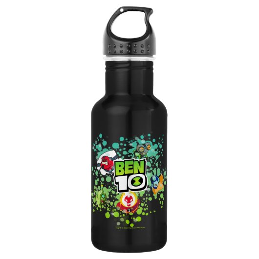Ben 10 Alien Forms Bubble Graphic Edelstahlflasche (Vorderseite)