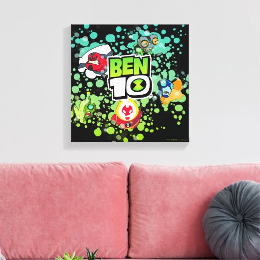 Ben 10 Alien Forms Bubble Graphic Leinwanddruck (Insitu (Wohnzimmer))