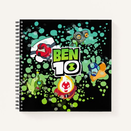 Ben 10 Alien Forms Bubble Graphic Notizblock (Vorderseite)