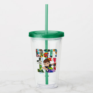 Ben 10-Alien-Logo Acryltrinkbecher