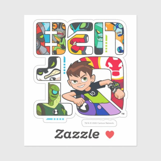 Ben 10 Alien Logo Aufkleber (Blatt)