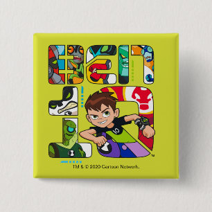 Ben 10 Alien Logo Button